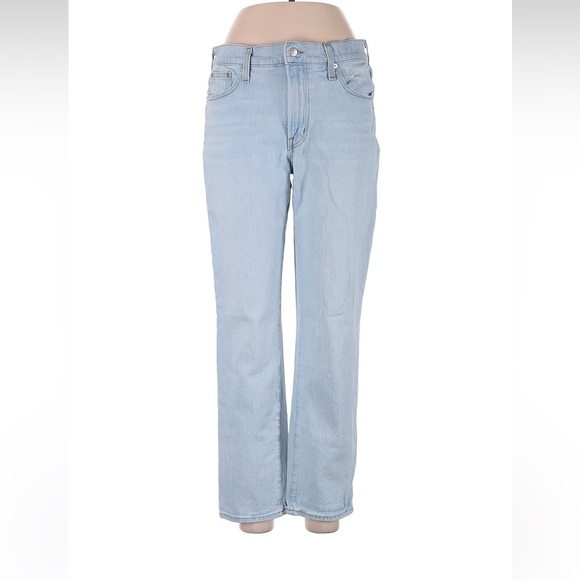 Madewell Denim - Madewell Perfect Vintage Jeans 29 Mid Rise Straight Light Wash